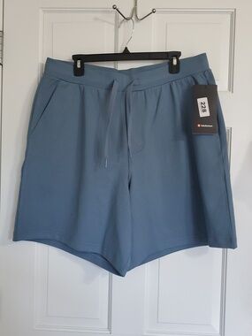 NWT lululemon Heavy Soft Jersey Men's Xl Shorts 8.5in Steele Blue